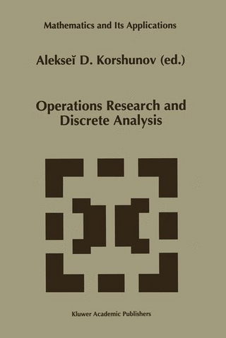 Operations Research and Discrete Analysis