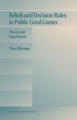 Beliefs and Decision Rules in Public Good Games