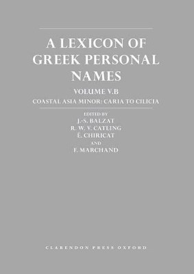 A Lexicon of Greek Personal Names