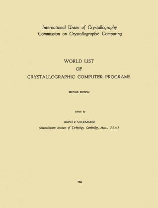World List of Crystallographic Computer Programs