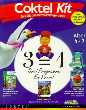Coktel Kit, 4-7 Jahre, 4 CD-ROMs