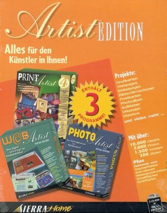 Artist Edition, 3 CD-ROMs