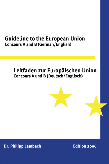 Leitfaden zur Europ&auml;ischen Union - Philipp Lambach