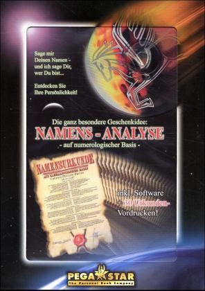 Namens-Analyse, 1 CD-ROM m. 30 Urkunden-Vordrucken