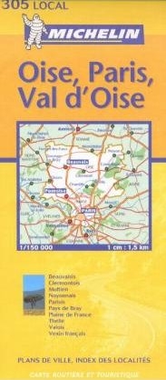 Michelin Local France Oise/Paris/Val-D'Oise Map - 