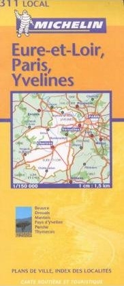 Michelin Local France Eure-Et-Loir/Paris/Yvelines Map - 