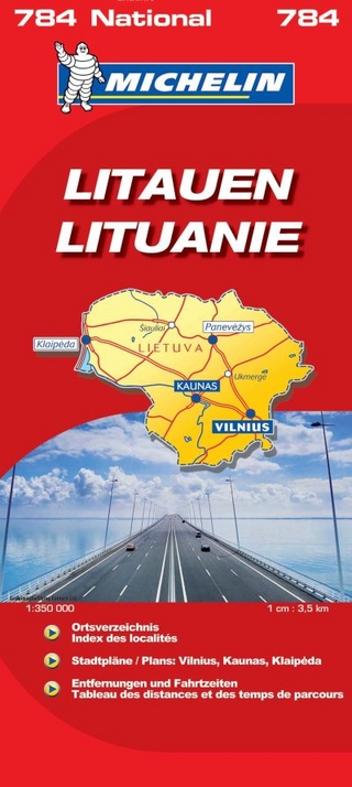 Michelin Karte Litauen. Lituanie