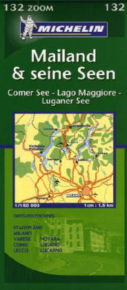 Michelin Karte Mailand & seine Seen. Milan et les lacs