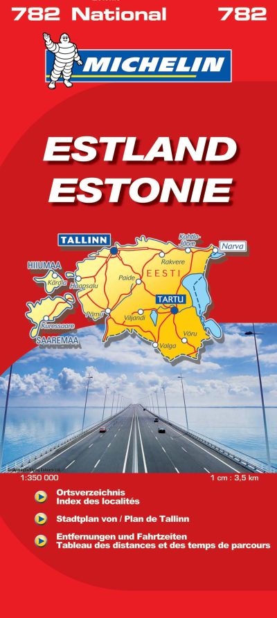 Michelin Karte Estland. Estonie