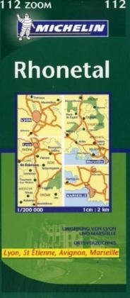 Michelin Karte Rhonetal. Vallee du Rhone