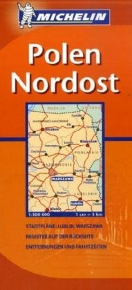 Michelin Regionalkarte Polen Nord-Ost 1 : 300 000