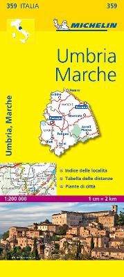 Marche & Umbria - Michelin Local Map 359