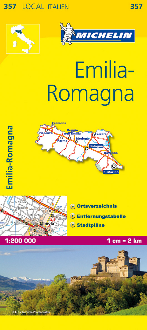 Michelin Karte Emilia-Romagna - 