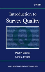 Introduction to Survey Quality - Paul P. Biemer, Lars E. Lyberg