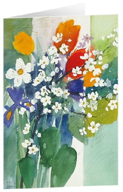 Kunstkarten "Fr&uuml;hlingsboten" 5 Stk.