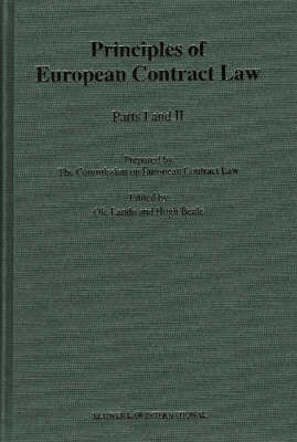 The Principles of European Contract Law - Ole Lando