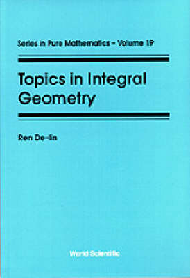 Topics In Integral Geometry