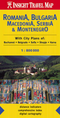 Romania and Bulgaria Insight Travel Map