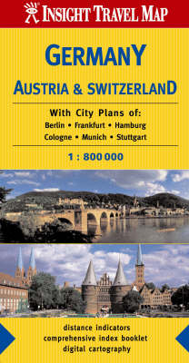 Germany, Austria, Switzerland Insight Travel Map