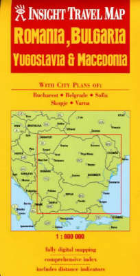 Romania/Bulgaria/Yugoslavia/Macedonia Insight Travel Map