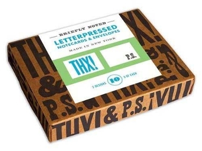 Briefly Noted: Letterpressed Notecards -  Chronicle Books