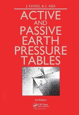 Active and Passive Earth Pressure Tables - E. Absi, J. Kerisel