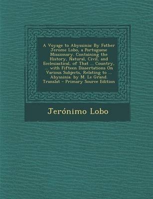 A Voyage to Abyssinia - Jeronimo Lobo