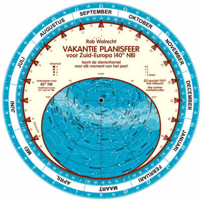 Dutch "Holiday Planisphere" for 40 Degrees N