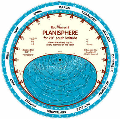 Planisphere for 20 Degrees South Latitude - Rob Walrecht