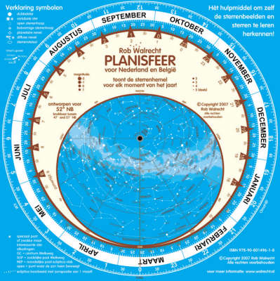 Dutch "Planisfeer" for 52 Degrees