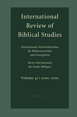 International Review of Biblical Studies, Volume 47 (2000-2001) - 