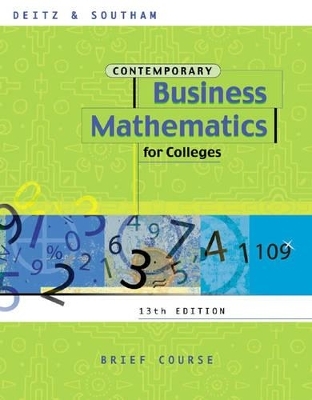 Contemporary Business Mathematics for Colleges - James E. Deitz, James Southam