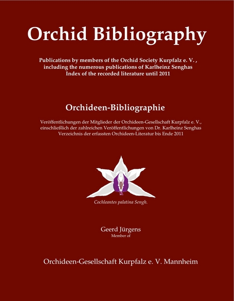 Orchid Bibliography Orchideen-Bibliographie - 