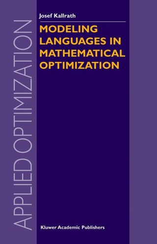 Modeling Languages in Mathematical Optimization