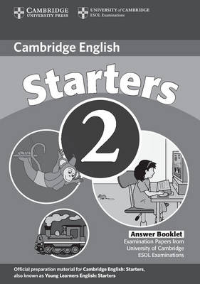 Cambridge Young Learners English Tests Starters 2 Answer Booklet -  Cambridge ESOL
