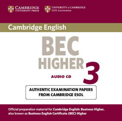 Cambridge BEC Higher 3 Audio CD -  Cambridge ESOL
