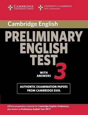 Cambridge Preliminary English Test 3 Student's Book with Answers -  Cambridge ESOL