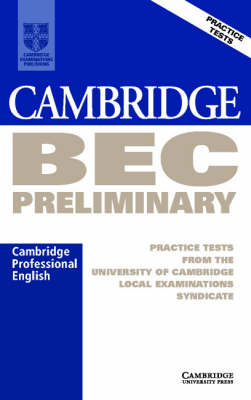 Cambridge BEC Preliminary Audio Cassette -  University of Cambridge Local Examinations Syndicate