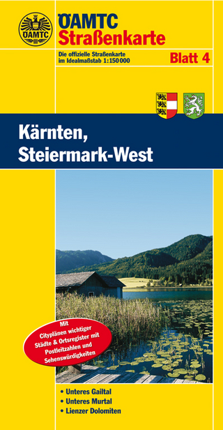 ÖAMTC Straßenkarte Blatt 4, Kärnten, Steiermark-West 1:150 000