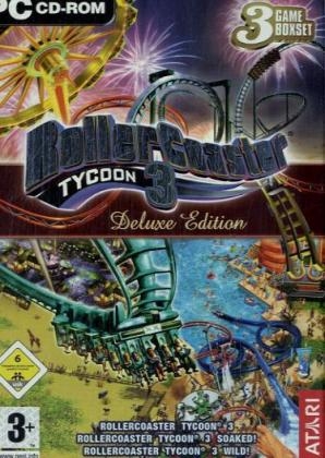 Rollercoaster Tycoon 3, Deluxe Edition, 3 CD-ROMs