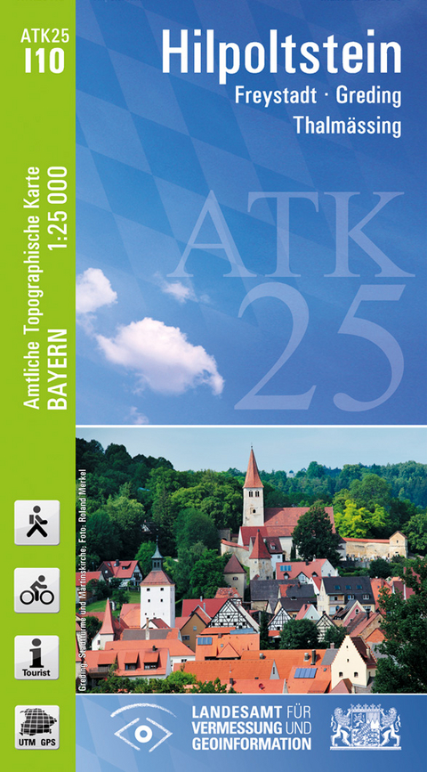 ATK25-I10 Hilpoltstein (Amtliche Topographische Karte 1:25000) - Breitband und Vermessung Landesamt f&uuml;r Digitalisierung  Bayern