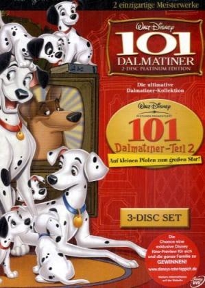 101 Dalmatiner Doppelpack, 3 DVDs, mehrsprach. Version