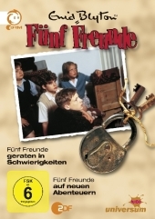 F&uuml;nf Freunde geraten in Schwierigkeiten / F&uuml;nf Freunde auf neuen Abenteuern, 1 DVD