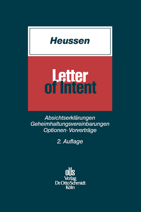Letter of Intent - Benno Heussen
