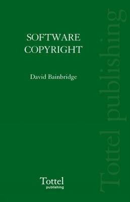 Software Copyright Law - David Bainbridge