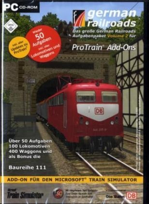 German Railroads, Das gro&szlig;e German Railroads Aufgabenpaket f&uuml;r ProTrain Add-Ons, CD-ROM. Vol.2