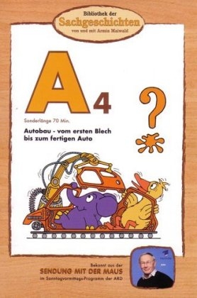 Bibliothek der Sachgeschichten - A4, Autobau - vom ersten Blech bis zum fertigen Auto, 1 DVD