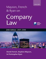 Mayson, French and Ryan on Company Law 2007/2008