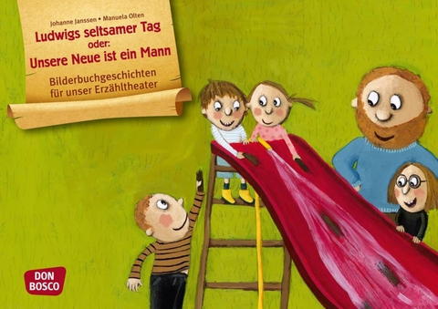 Ludwigs seltsamer Tag oder: Unsere Neue ist ein Mann, Kamishibai Bildkartenset - Johanne Janssen