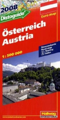 Hallwag Stra&szlig;enkarte &Ouml;sterreich. Austria. Autriche